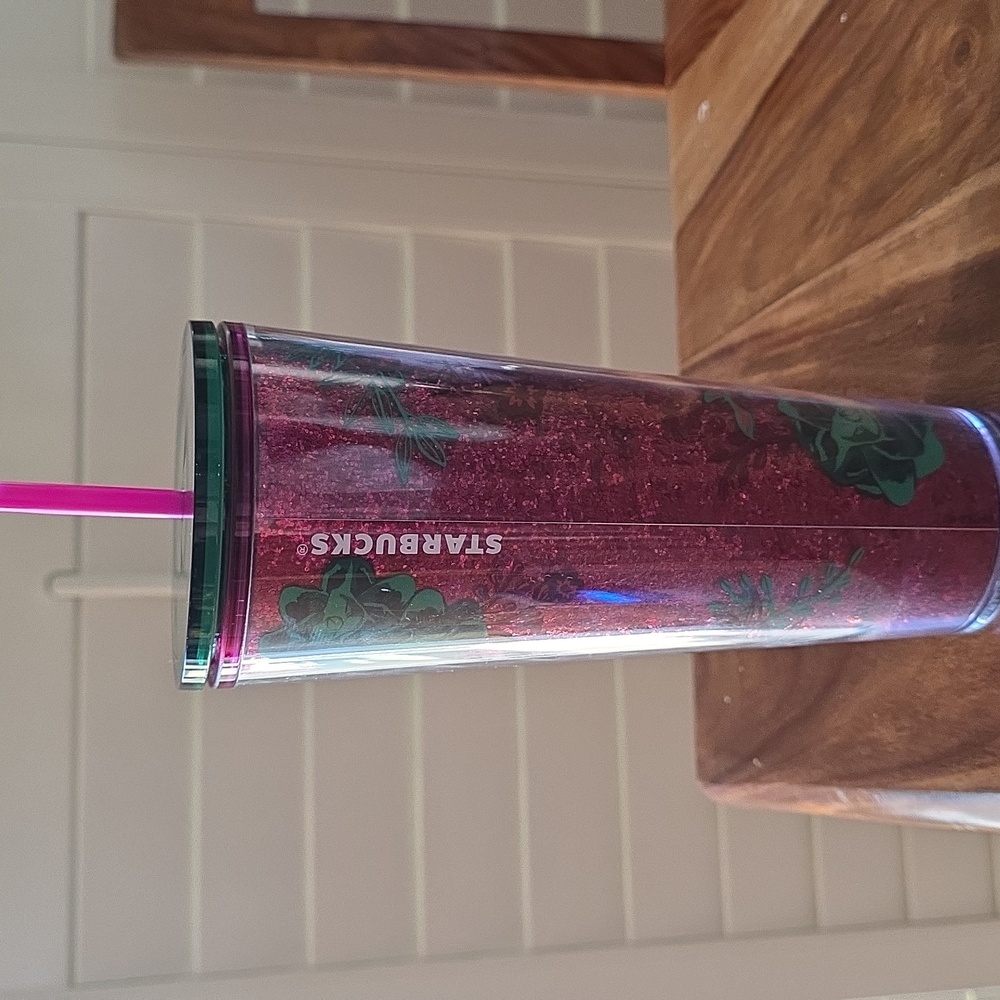 Starbucks 2022 Christmas Holiday Sangria Berry Corsage Tumbler.